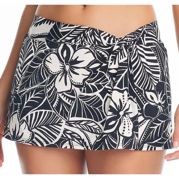 Bleu Rod Beattie Ciao Bella Side Drape Swim Skirt 14 NWT - Picture 1 of 3
